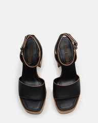 Floria Black Leather
