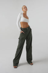 Sheveta Elsa Cargo Pant In Pine