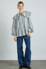 Lois Blouse - Wallpaper Floral