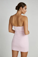 Valentine'S Day Roses Mini Dress - Blush Pink
