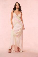 Bancila Lace Patchwork Maxi Dress