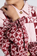 dahlia quilted coat - patchwork