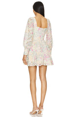 Lila Flounce Dress