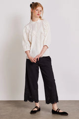 Lana Trousers - Black Broderie
