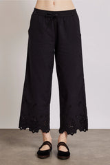 Lana Trousers - Black Broderie