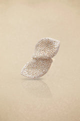 Diamond Leaf Shape Earrings & Ring Set