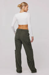 Sheveta Elsa Cargo Pant In Pine