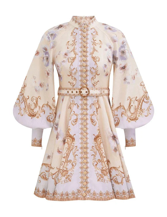 Hypnotic Buttoned Mini Dress