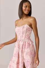 Ellapink Luxe Jacquard Dress | Made To Order