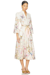 Rebellion Button Midi Dress