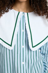 Barbara Pj Set- Blue Stripe