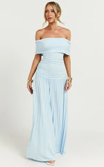 Lioness - Field Of Dreams Maxi Dress In Soft Blue