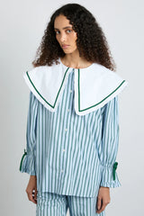 Barbara Pj Set- Blue Stripe